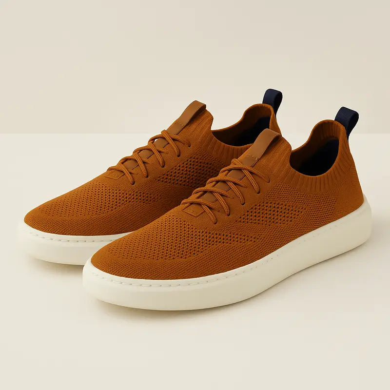 Tênis Masculino Knit - Calce Fácil, Tecido Respirável + Palmilha Ortopédica em Gel Super Conforto