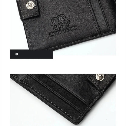 Carteira de Couro Masculina Bison Denim Noruega