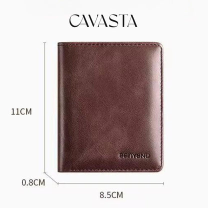 Carteira de Couro Masculina Cavasta Paris