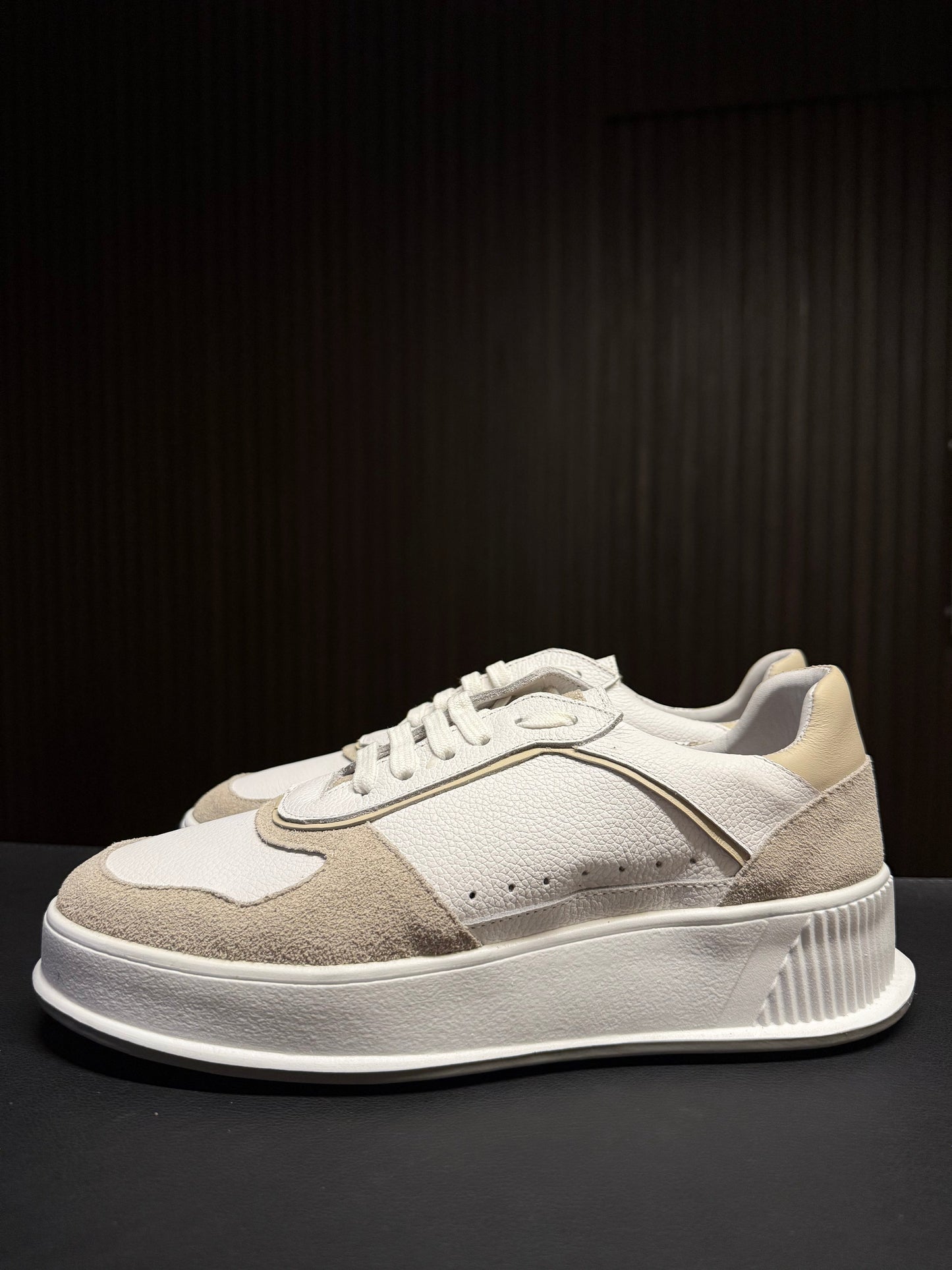 SNEAKER LEXUS PONTO H BRANCO/NATURAL